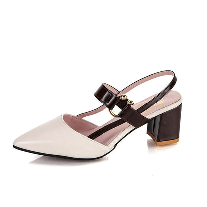 Quilla | Women’s Orthopedic Pointed Toe Slingback Block Heel Pumps