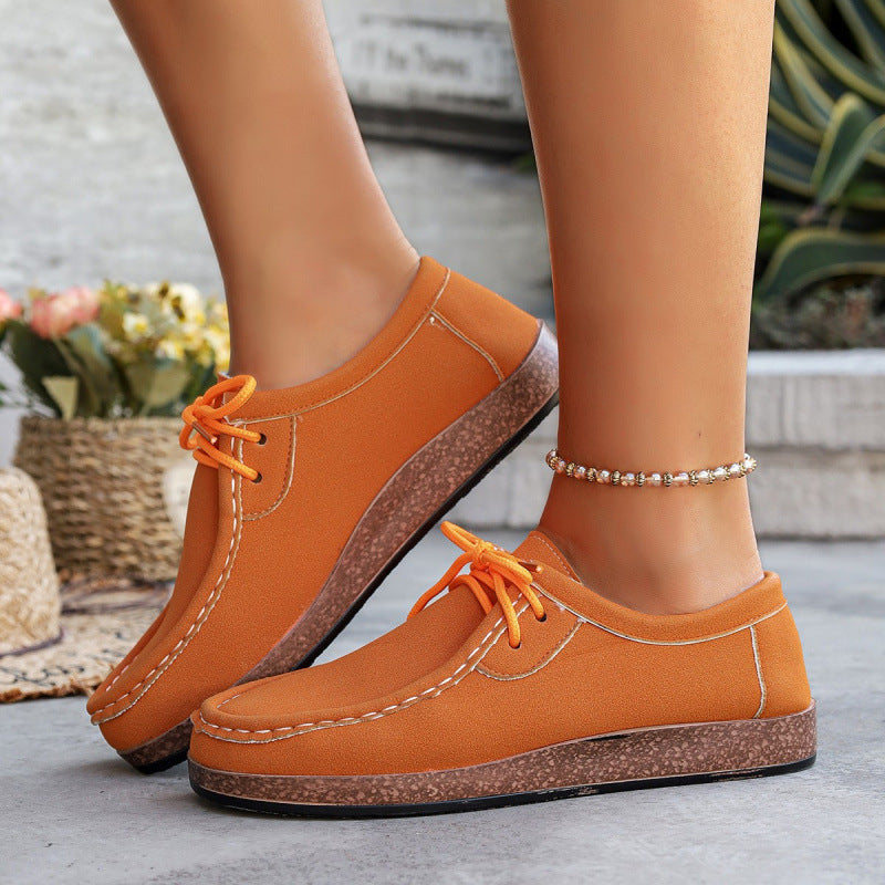 Cataleya | Women’s Orthopedic Suede Lace-Up Casual Loafers