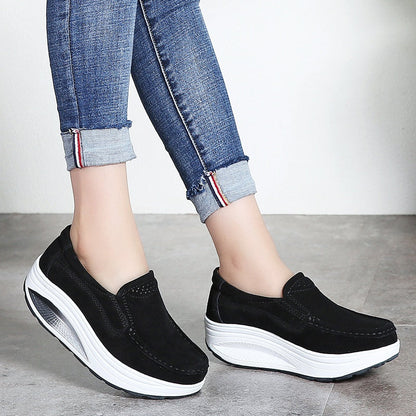 Orthopedic Platform Slip-On Loafers – Cushioned Lightweight Comfort Walking Shoes