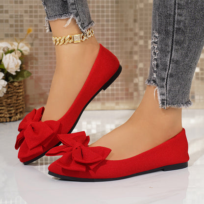 OrthoCare Slip-On Shoes In Larger Sizes With An Elegant Bow