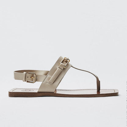 Bodil | Women’s Orthopedic Buckled T-Strap Flat Sandals