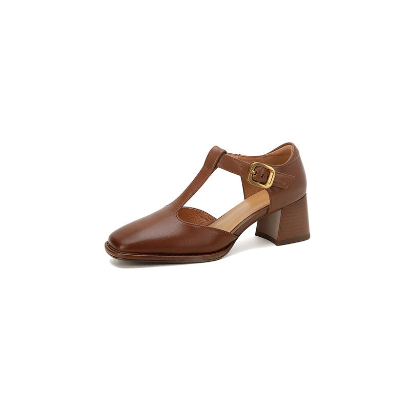 OrthoCare Square Toe Sandals - T-Buckle Comfort