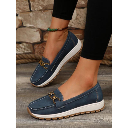 Orthopedic Chain Loafers – Cushioned Slip-On Comfort Walking Shoes