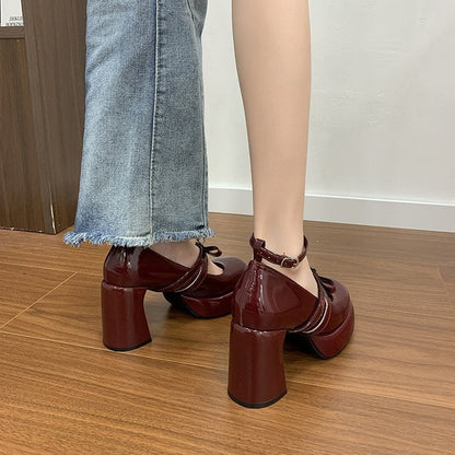 OrthoCare | Chunky Platform Mary Jane Heels