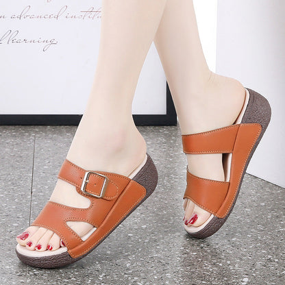 OrthoCare Double-Buckle Comfort Slide Sandals
