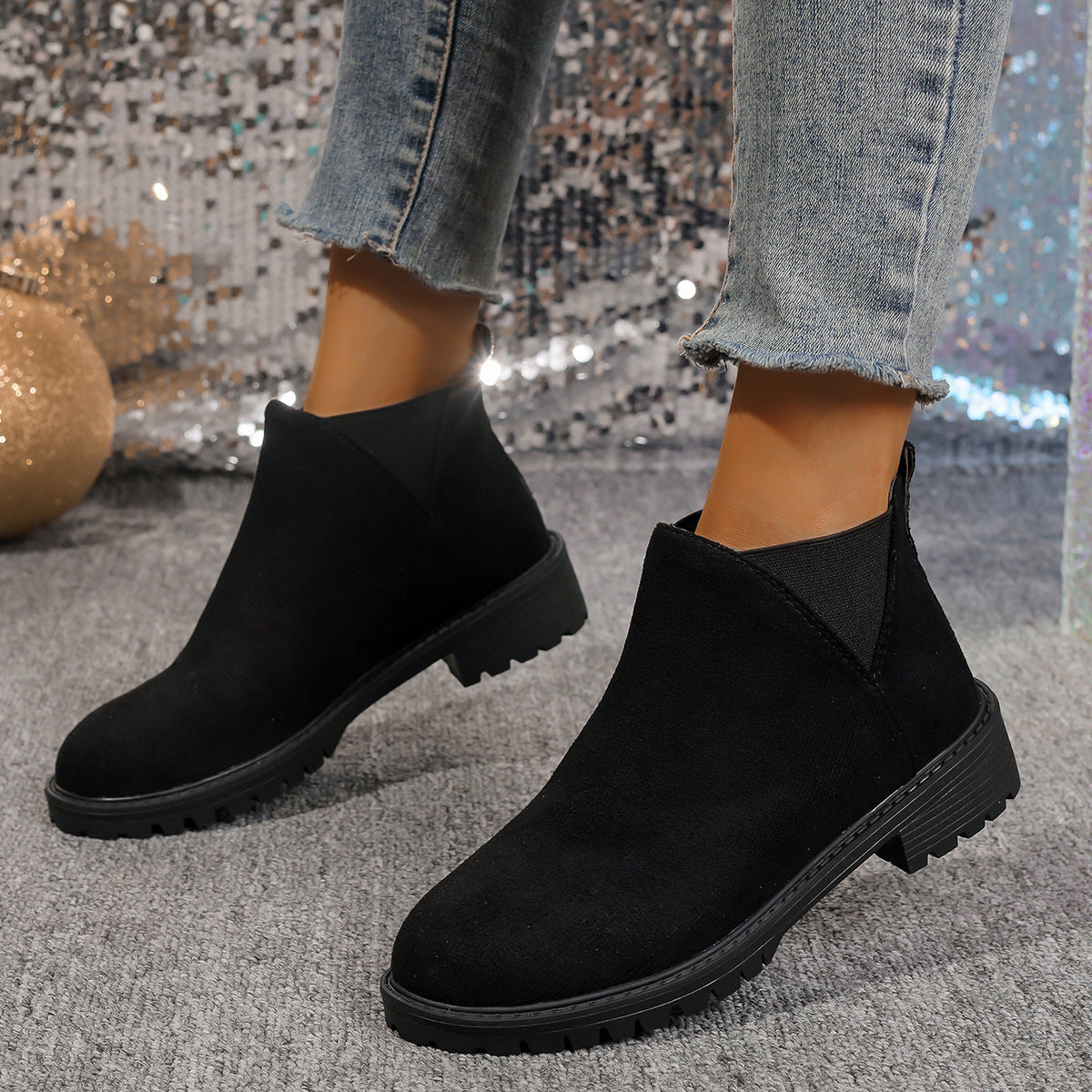 OrthoCare Women's Chunky Heel Martin Boots