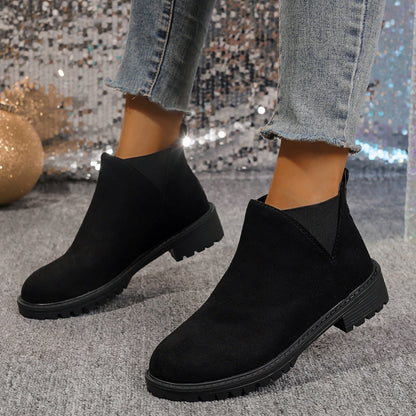 OrthoCare Women's Chunky Heel Martin Boots