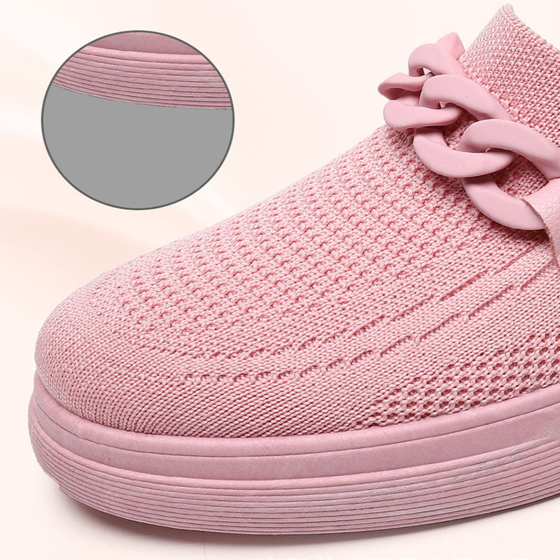OrthoCare Chain Flats - Slip-On Comfort Shoes