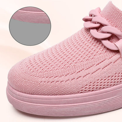 OrthoCare Chain Flats - Slip-On Comfort Shoes