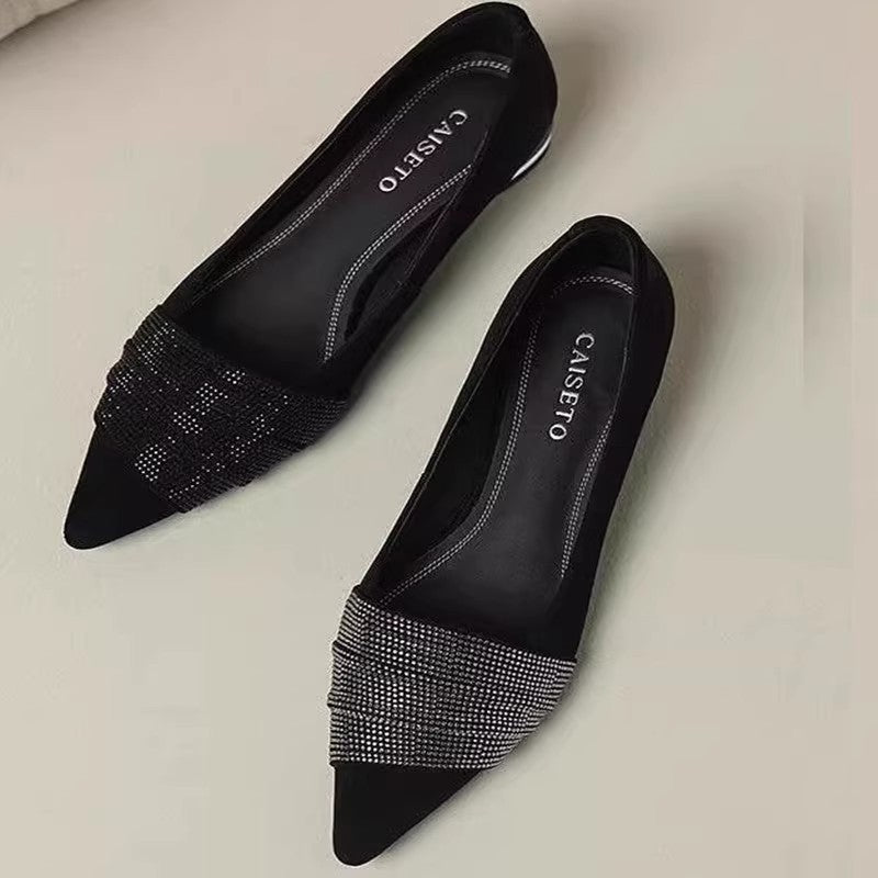 OrthoCare | Pointed Toe Colorblock Ballet Flats