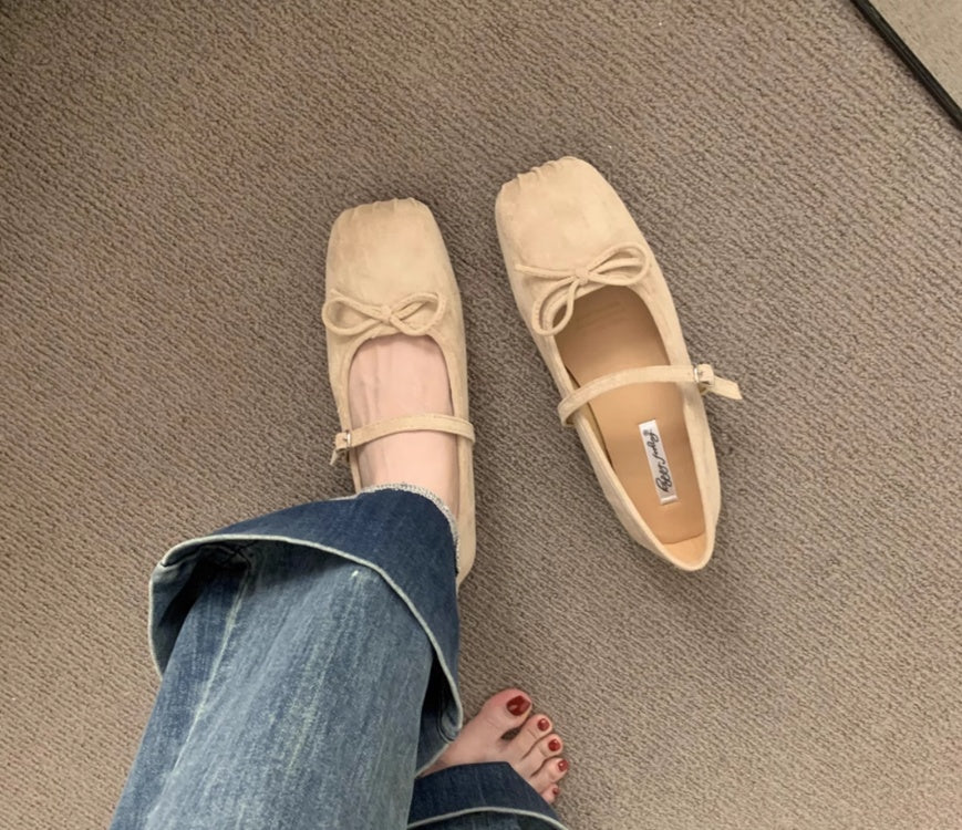 OrthoCare | Square Toe Mary Jane Mule Flats