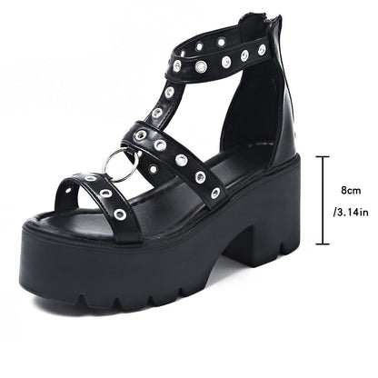 Jocelisse | Women’s Orthopedic Studded Platform Gladiator Sandals
