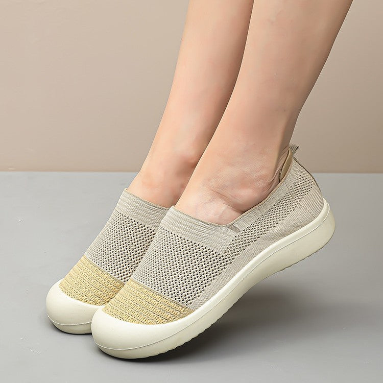 Orthopedic Breathable Mesh Slip-On Shoes – Lightweight Comfort Walking Sneakers