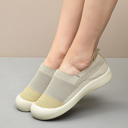 Orthopedic Breathable Mesh Slip-On Shoes – Lightweight Comfort Walking Sneakers