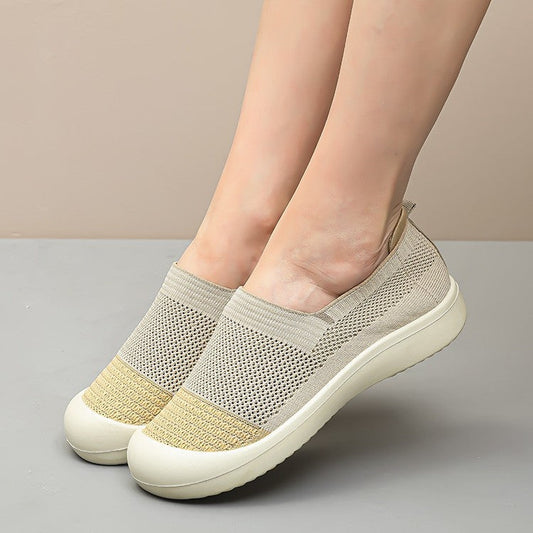 Orthopedic Breathable Mesh Slip-On Shoes – Lightweight Comfort Walking Sneakers