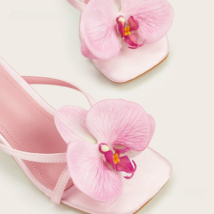 Quorra | Women’s Orthopedic Floral Embellished Stiletto Mule Sandals