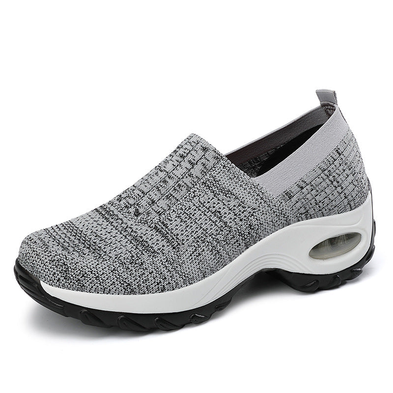 OrthoCare Women’s Air Cushion Slip-On Sneakers – Lightweight Support Walking Shoes