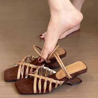 Blaire | Women’s Orthopedic Woven Strappy Flat Sandals
