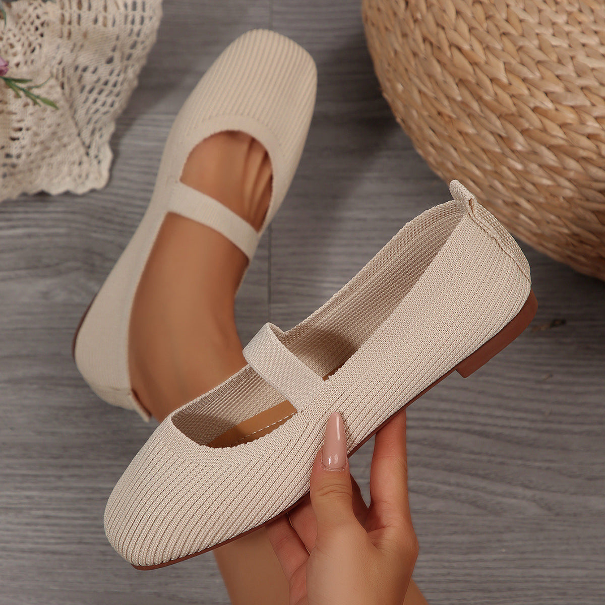 OrthoCare Lightweight Breathable Mesh Ballet Flats