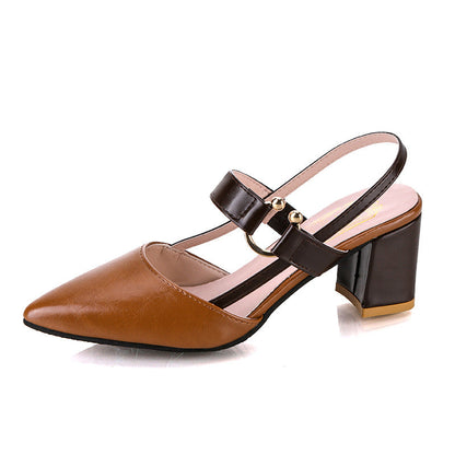 Quilla | Women’s Orthopedic Pointed Toe Slingback Block Heel Pumps