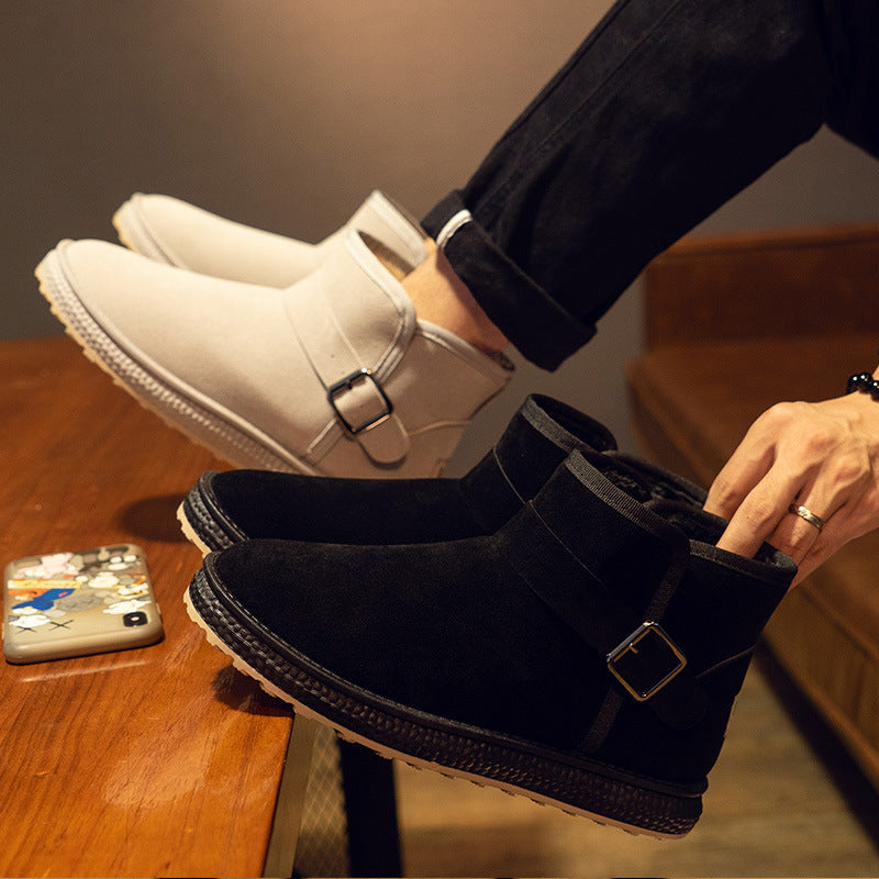 Nadia | Orthopedic Buckle-Strap Fur Suede Winter Boots