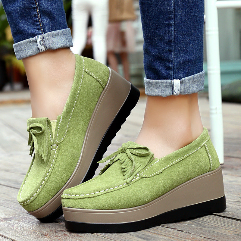 OrthoCare Shoes With Fringe Bow Design - Comfort And Elegance