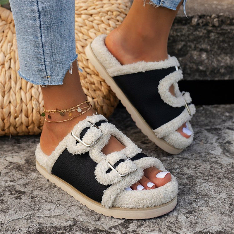 OrthoCare Thick Wool Winter Slippers - Unique Comfort
