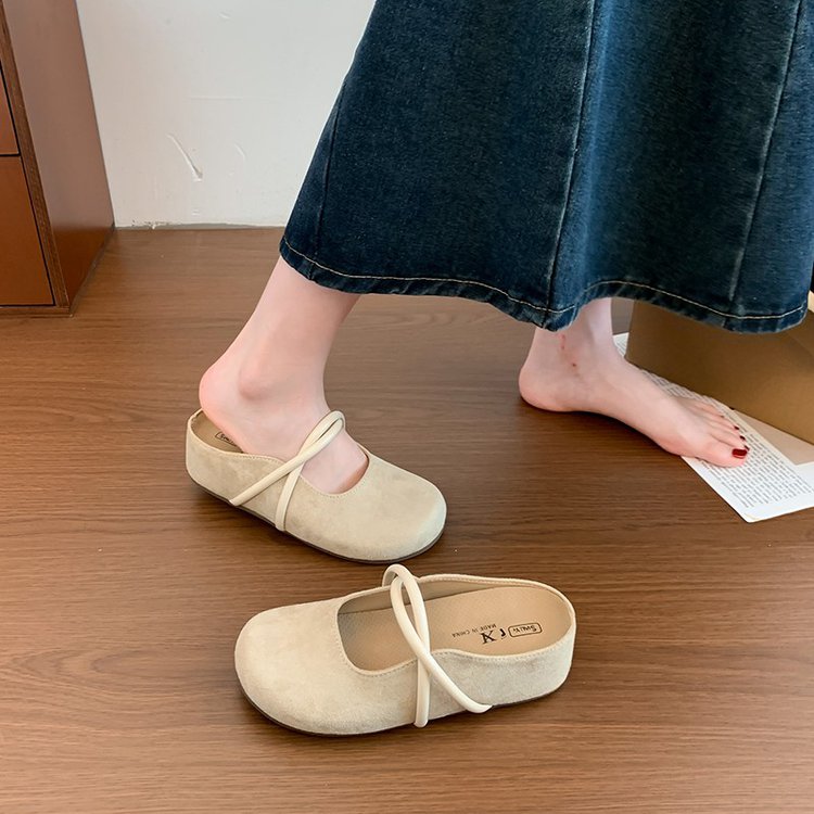 Delphine | Women’s Orthopedic Suede Lace-Up Mule Flats