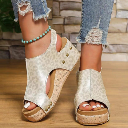 Blake | Orthopedic Open-Toe Wedge Sandals – Zipper Design Comfort