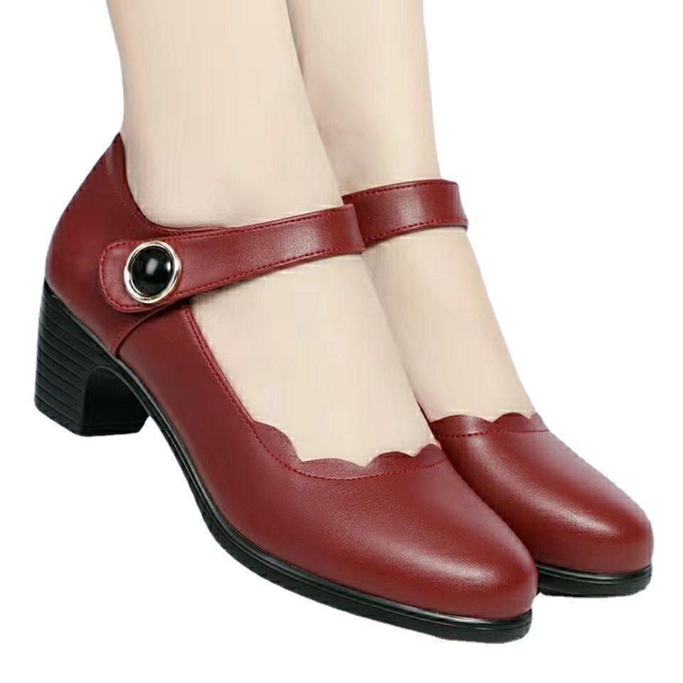 OrthoCare Soft Leather Open-Toe Shoes - Unique Elegance