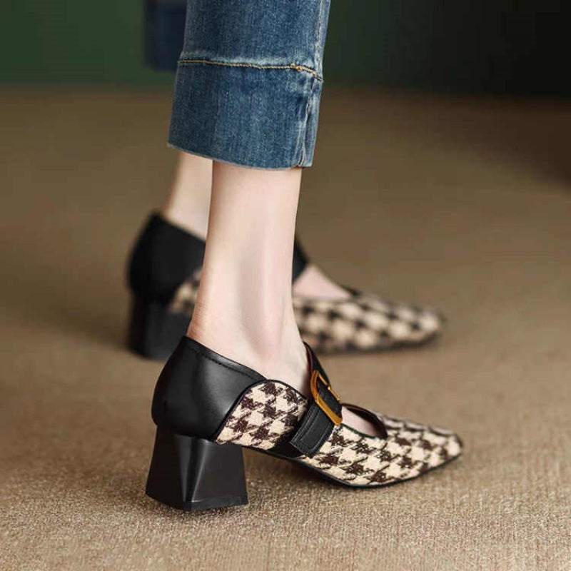 OrthoCare Retro Mary Jane Shoes With Single Buckle