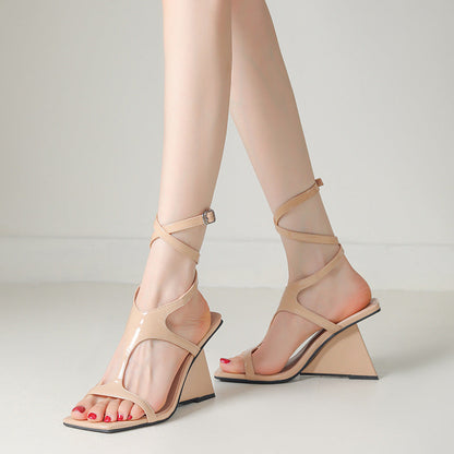 OrthoCare Sexy And Unique Open-Toe Pumps With Pointed Toes