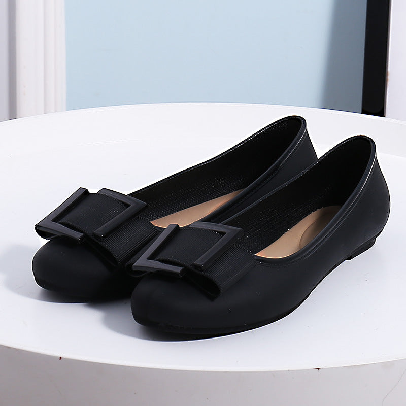 Urbelle | Women’s Orthopedic Bow Accent Comfort Flats