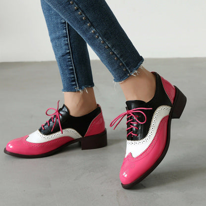 OrthoCare | Colorblock Lace-Up Oxford Shoes