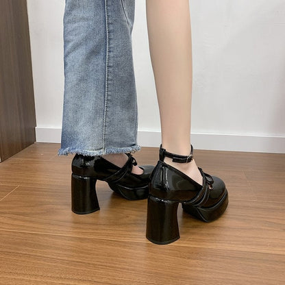 OrthoCare | Chunky Platform Mary Jane Heels