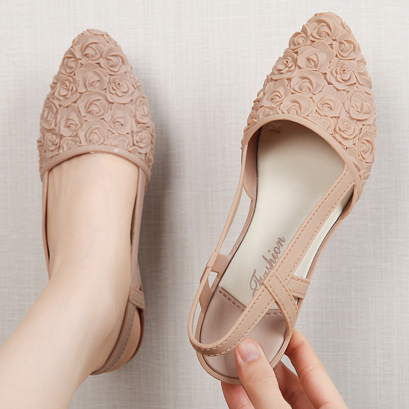 Serenity | Women’s Orthopedic Floral Lace Slingback Flats