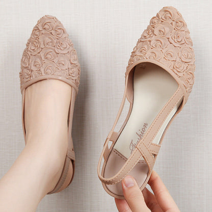 Serenity | Women’s Orthopedic Floral Lace Slingback Flats