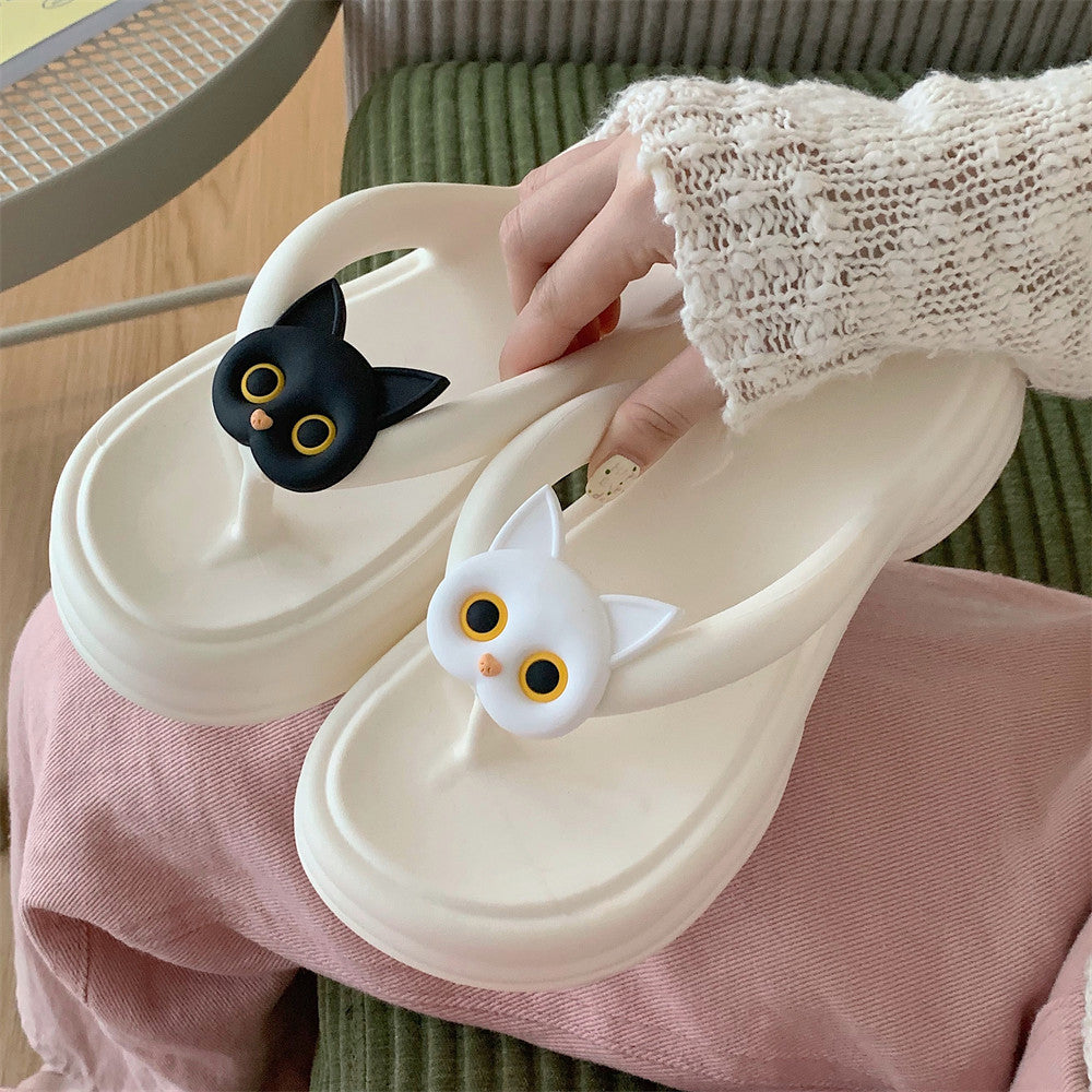 Whitney | Women’s Orthopedic Cute Cat Cloud Flip Flop Slippers