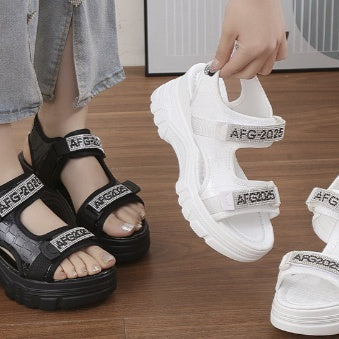 OrthoCare Wedge Heel Sandals With Rhinestones