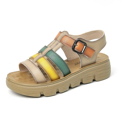 Tessara | Women’s Orthopedic Colorblock Platform Gladiator Sandals