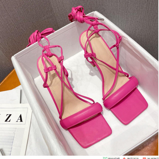 OrthoCare Cut-Out Stiletto Heels With Ankle Strap - Unique Elegance