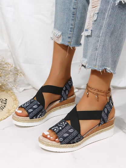 Olivette | Women’s Orthopedic Boho Platform Wedge Sandals