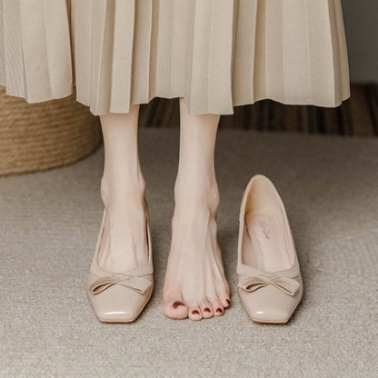 Cambria | Women’s Orthopedic Bow Block Heel Pumps