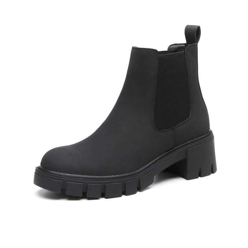 Sandy | Orthopedic Women's Thick Bottom Suede Dr Martens Boots