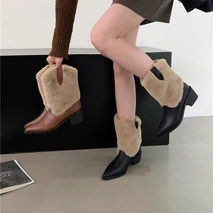 OrthoCare Velvet Thermal Booties - Pointed Toe