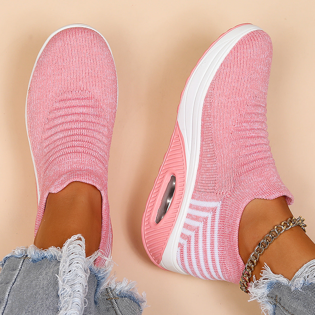OrthoCare Women’s Slip-On Sneakers – Lightweight Breathable Walking Shoes