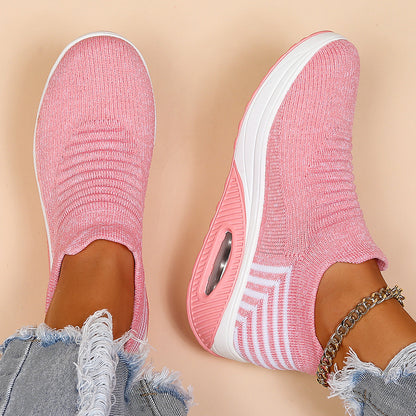 OrthoCare Women’s Slip-On Sneakers – Lightweight Breathable Walking Shoes