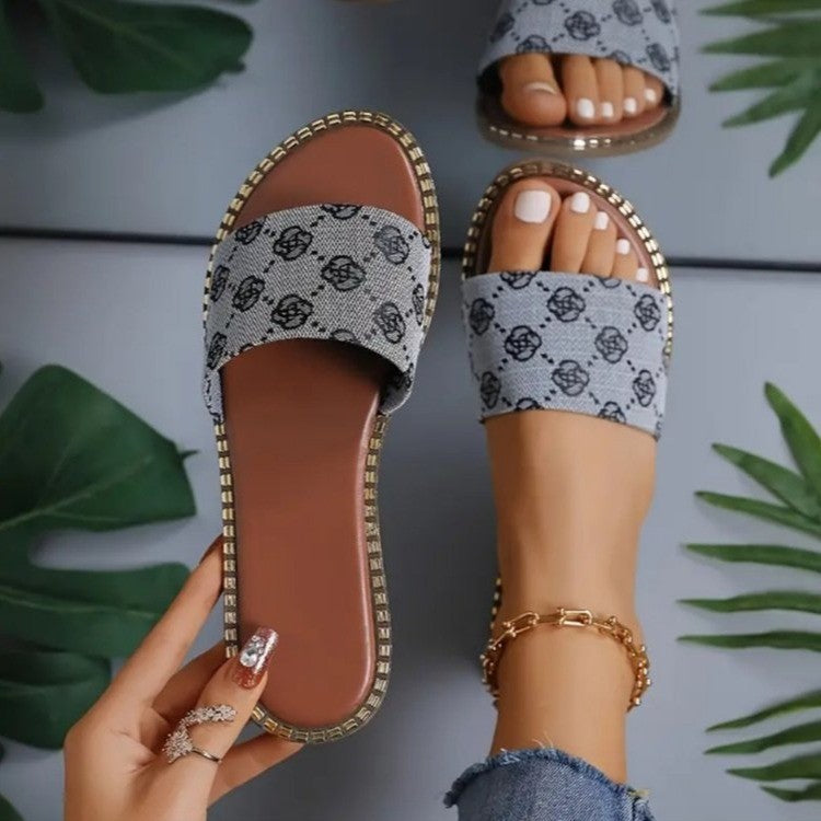 OrthoCare Floral Flat Sandals - Comfort And Unique Style