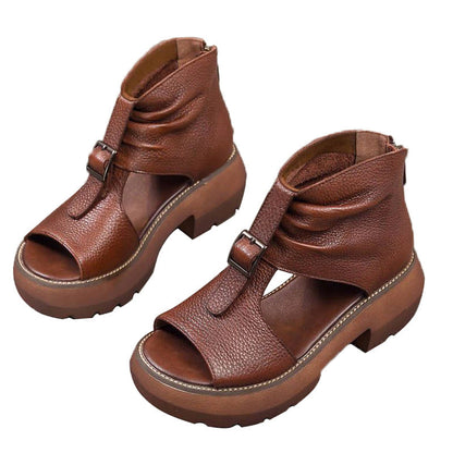 Tianae | Women’s Orthopedic Vintage Peep Toe Ankle Bootie Sandals