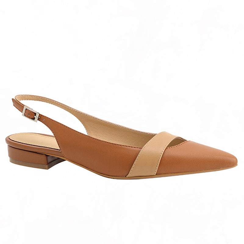OrthoCare Pointed-Toe Slingback Flats